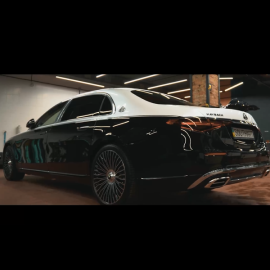 Anti-gravel film on Maybach