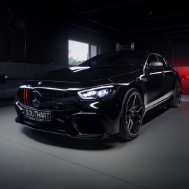 Ultra-gloss anti-gravel film on Mercedes-Benz AMG GT