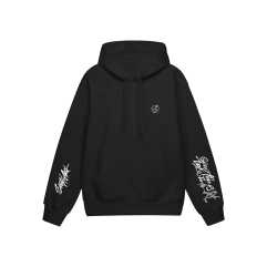 Худі оверсайз «We Are Here To Make Me Memories» Carbon Black/Gray, р.S