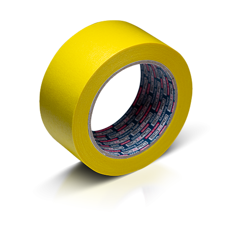 Лента малярная SOTRO GOLD 120 C - лимонная 48мм х 45м, уп.-24 шт