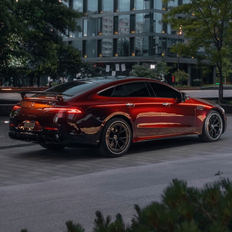 Захисна кольорова поліуретанова плівка Kybertane Aurora Sunset Red PFFС123 1.52mx15m