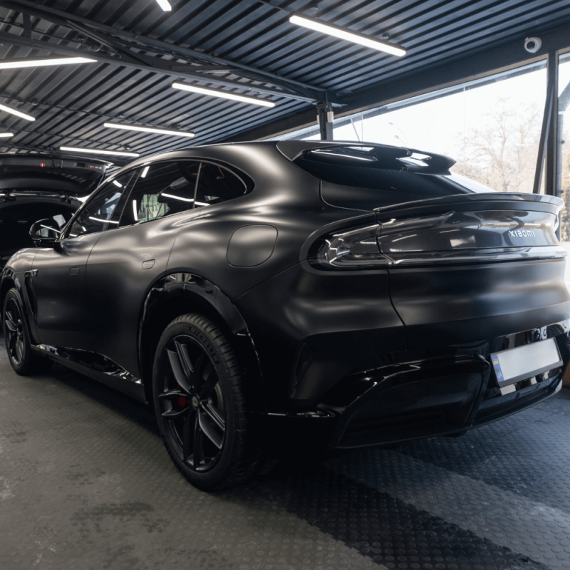 Захисна кольорова поліуретанова плівка Kybertane Matte Phantom Black PFFС137 1.52mx15m