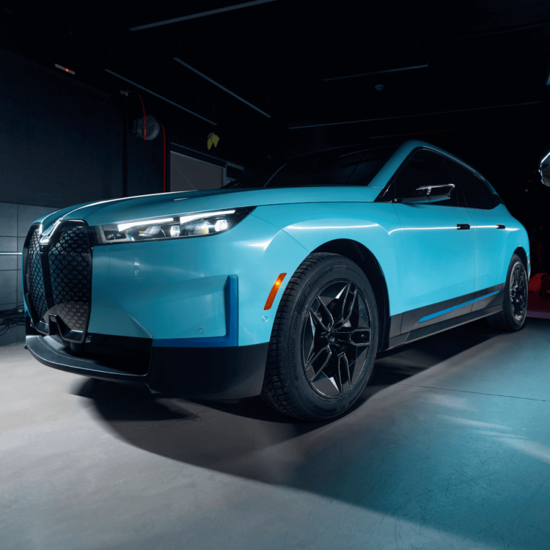 Захисна кольорова поліуретанова плівка Kybertane Metallic Cobalt Blue PFFС002 1.52mx15m