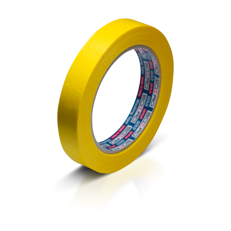 Стрічка малярна SOTRO GOLD 120 C Лимонна 18 мм, 45 м