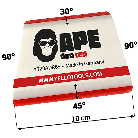 Професійний ракель для тонування вікон і захисних плівок Yellotools APE DuoRed