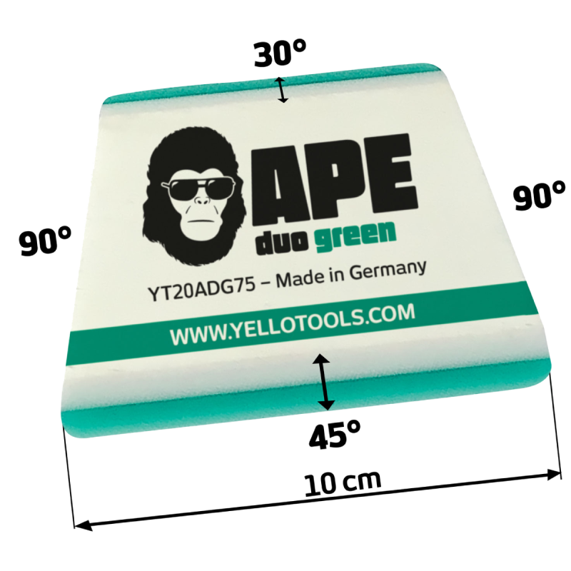 Професійний ракель для тонування вікон і захисних плівок Yellotools APE DuoGreen