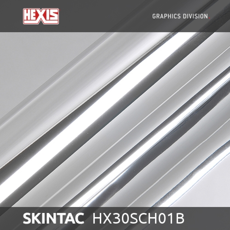 Плівка глянцева Hexis Super Chrome Silver Gloss (HX30SCH01B)
