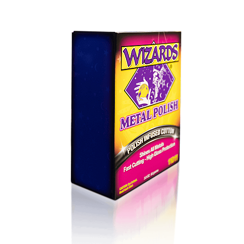 Вата Wizards Metal Polish для очищення і полірування металевих, алюмінієвих, хромованих деталей 85 г